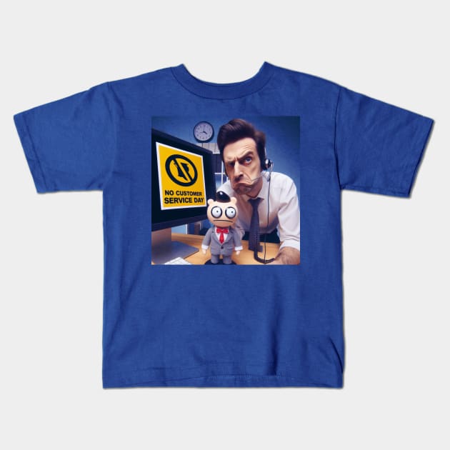 The Silent Service: A Whimsical Office Tale Kids T-Shirt by Patrick9